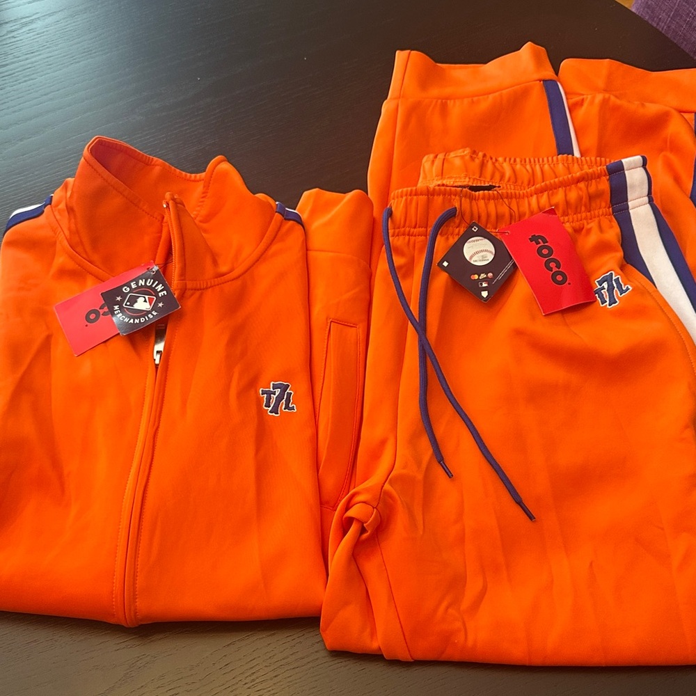 FOCO Men's Orange Tracksuit